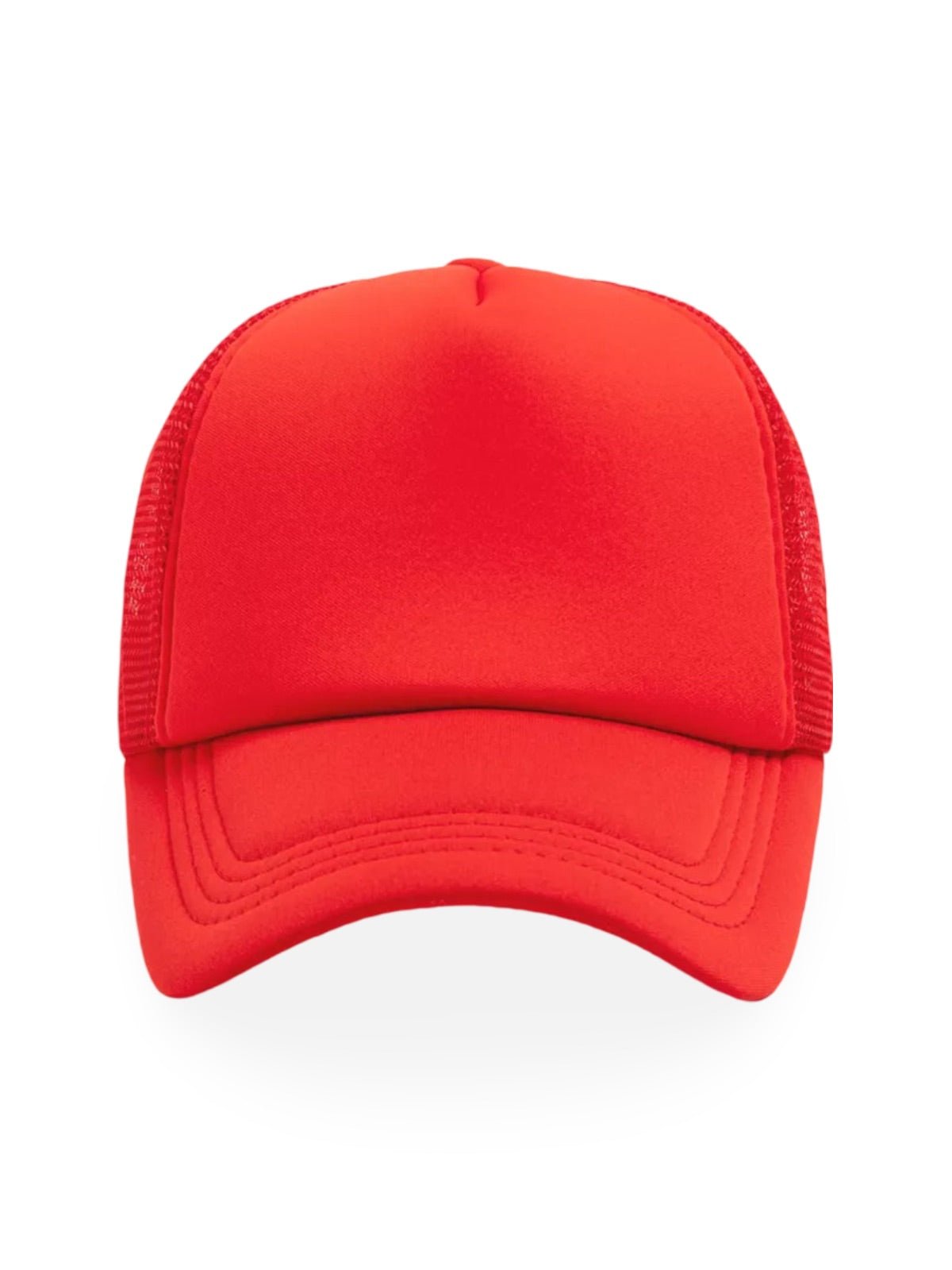 Casquette filet unie, légère et respirante, réglable, idéale pour l'été, modèle Quinn - Casquette - Rouge
