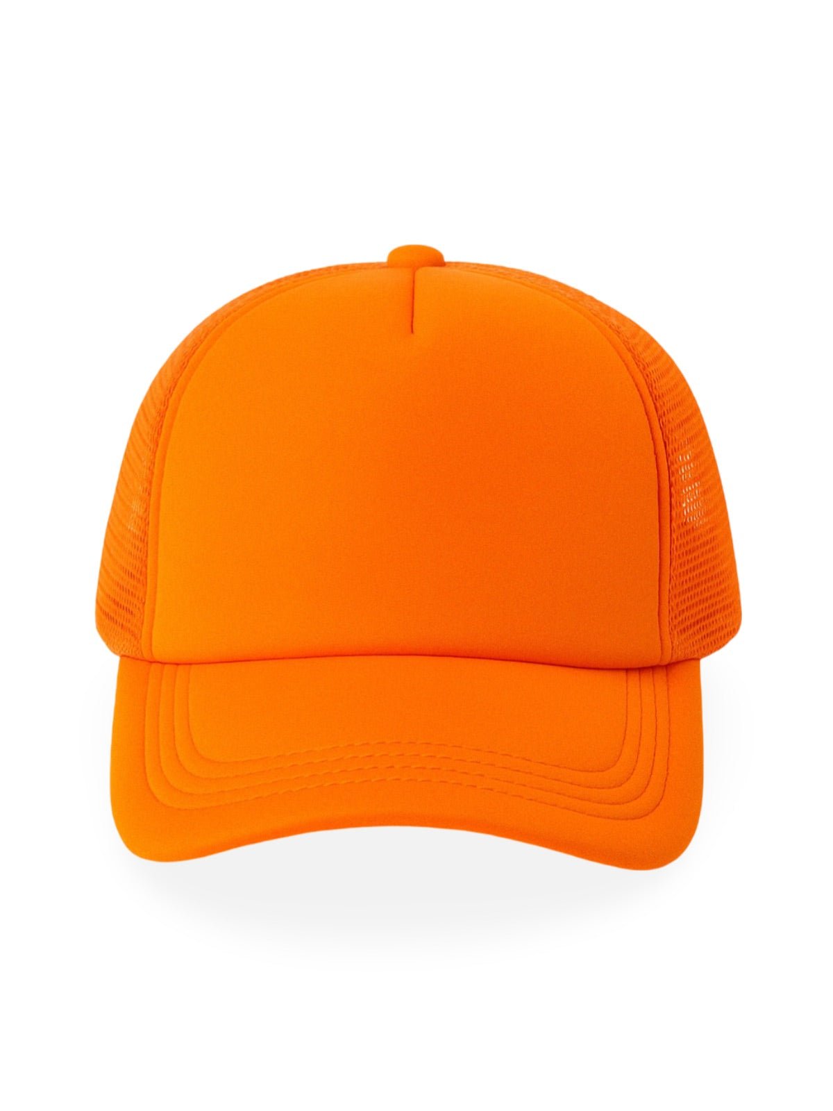 Casquette filet unie, légère et respirante, réglable, idéale pour l'été, modèle Quinn - Casquette - Orange