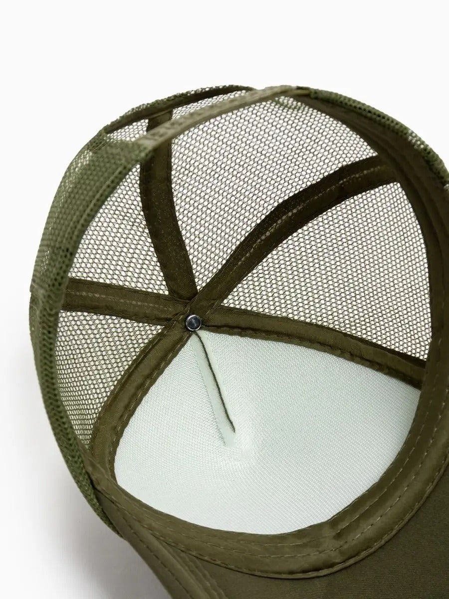 Casquette filet unie, légère et respirante, réglable, idéale pour l'été, modèle Quinn - Casquette - Kaki