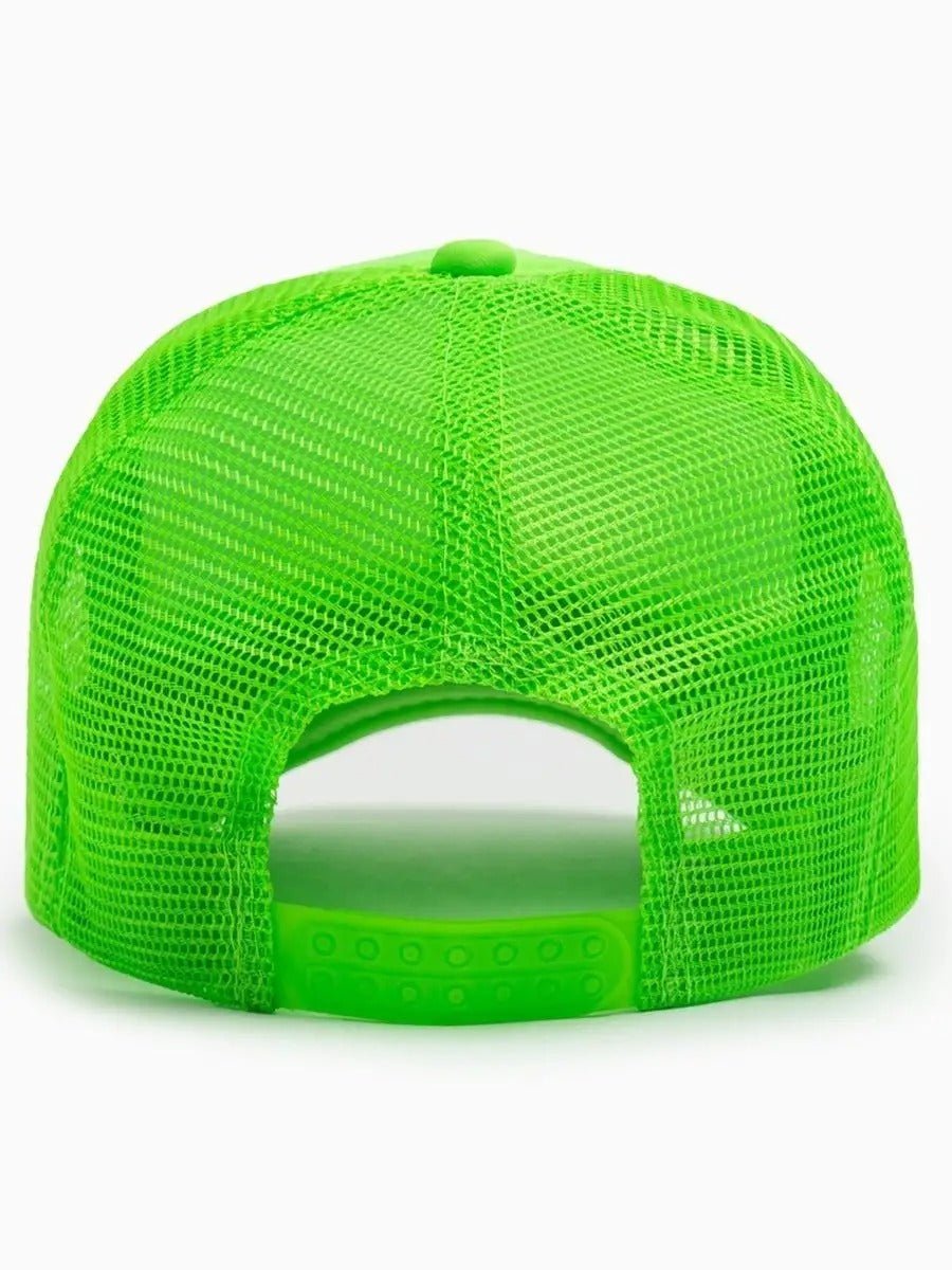 Casquette filet unie, légère et respirante, réglable, idéale pour l'été, modèle Quinn - Casquette - Vert