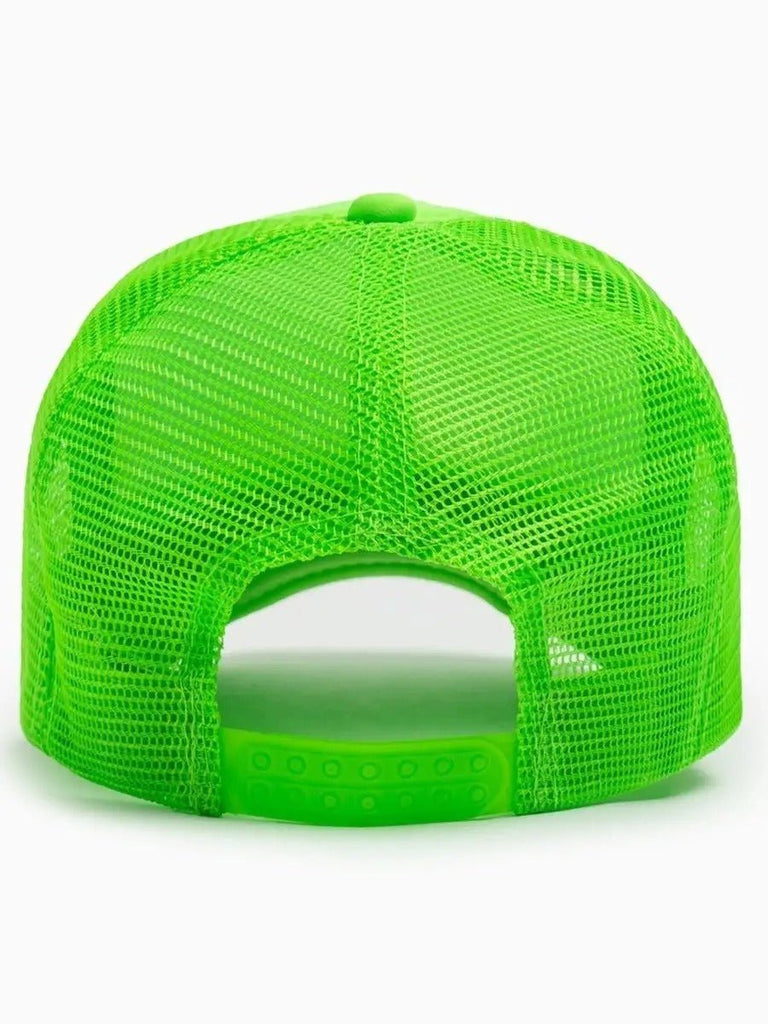 Casquette filet unie, légère et respirante, réglable, idéale pour l'été, modèle Quinn - Casquette - Vert