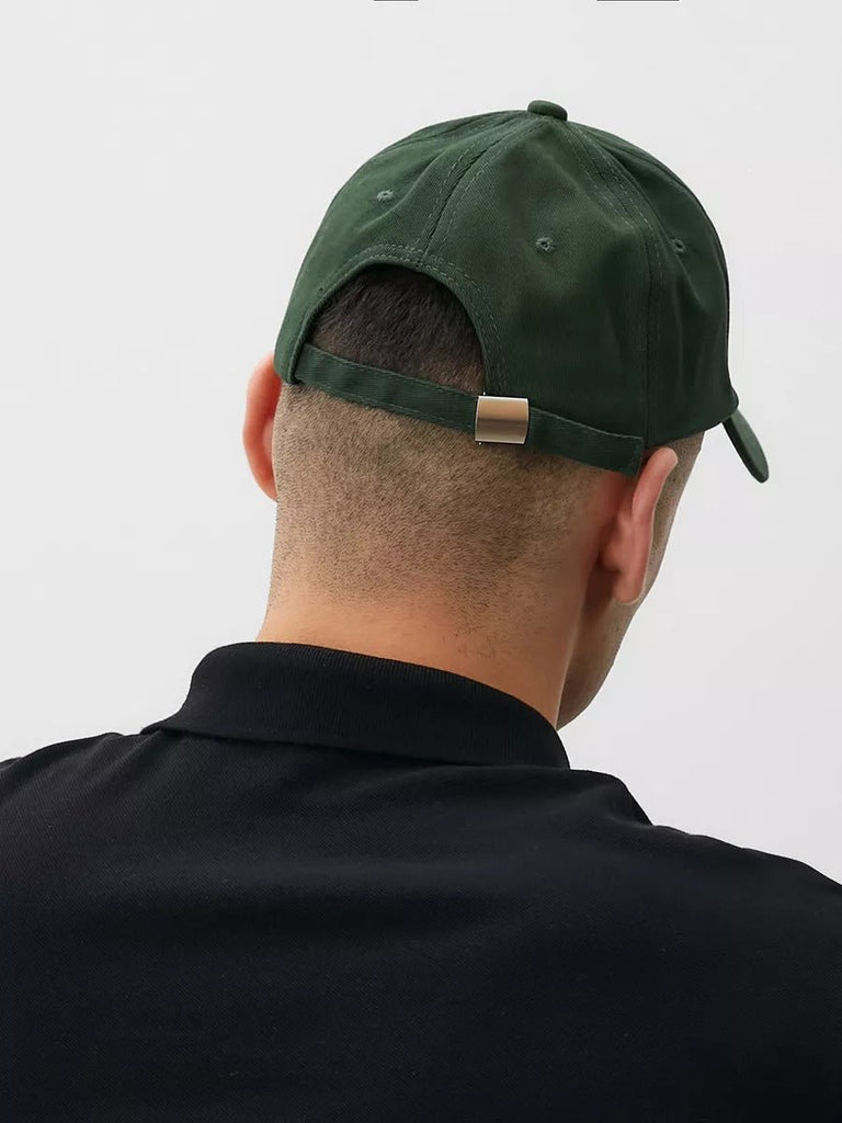 Casquette HEART brodée, coton respirant, visière courbée, ajustable, style urbain, modèle Hermi - Casquette - Vert