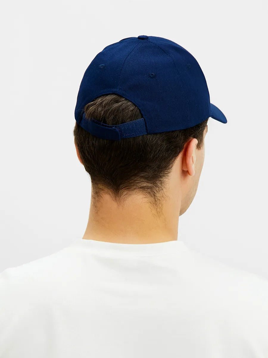 Casquette unie colorée, à visière courbée, réglable, au polyester respirant, look minimal, modèle Gaby - Casquette - Bleu marine
