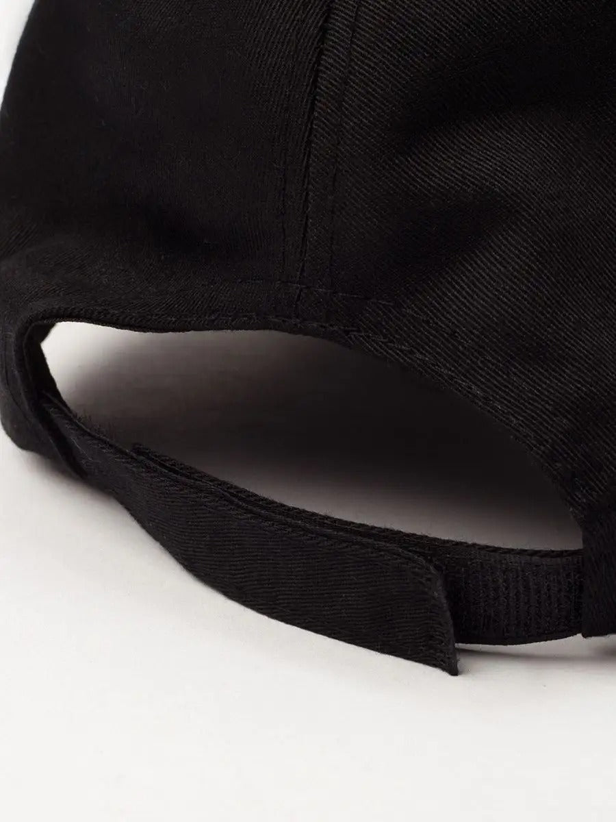 Casquette unie colorée, à visière courbée, réglable, au polyester respirant, look minimal, modèle Gaby - Casquette - Noir