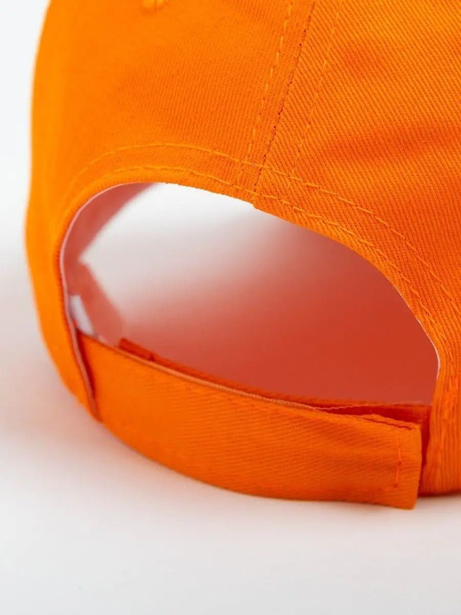 Casquette unie colorée, à visière courbée, réglable, au polyester respirant, look minimal, modèle Gaby - Casquette - Orange