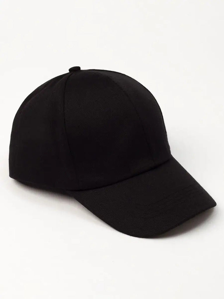 Casquette unie colorée, à visière courbée, réglable, au polyester respirant, look minimal, modèle Gaby - Casquette - Noir