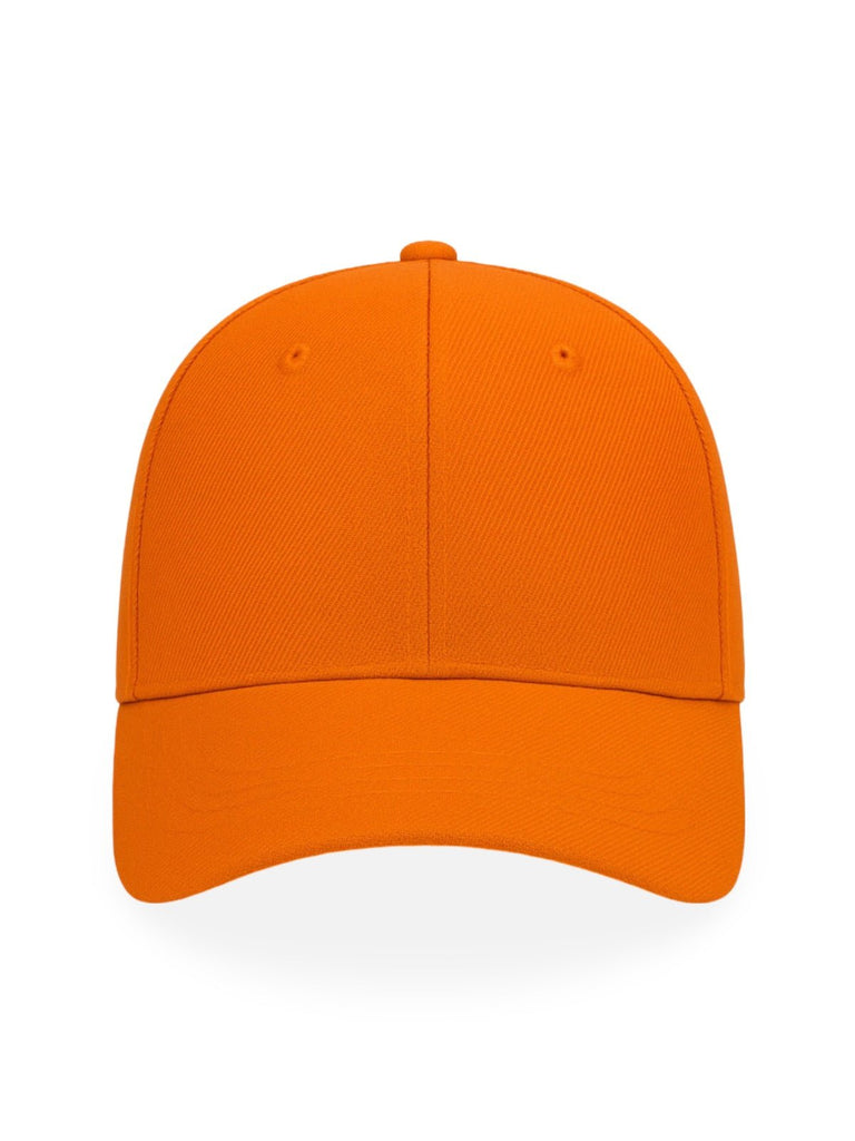 Casquette unie colorée, à visière courbée, réglable, au polyester respirant, look minimal, modèle Gaby - Casquette - Orange