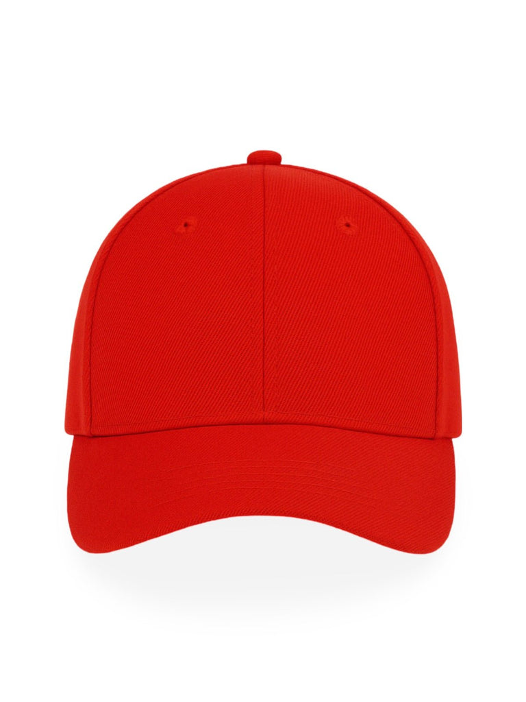 Casquette unie colorée, à visière courbée, réglable, au polyester respirant, look minimal, modèle Gaby - Casquette - Rouge