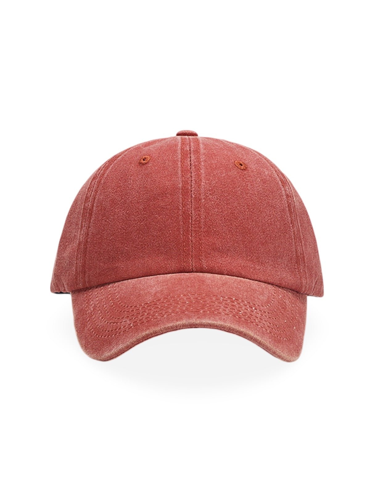 Casquette unisexe coton délavé, au style rétro, visière courbée, réglable, modèle Méty - Casquette - Orange