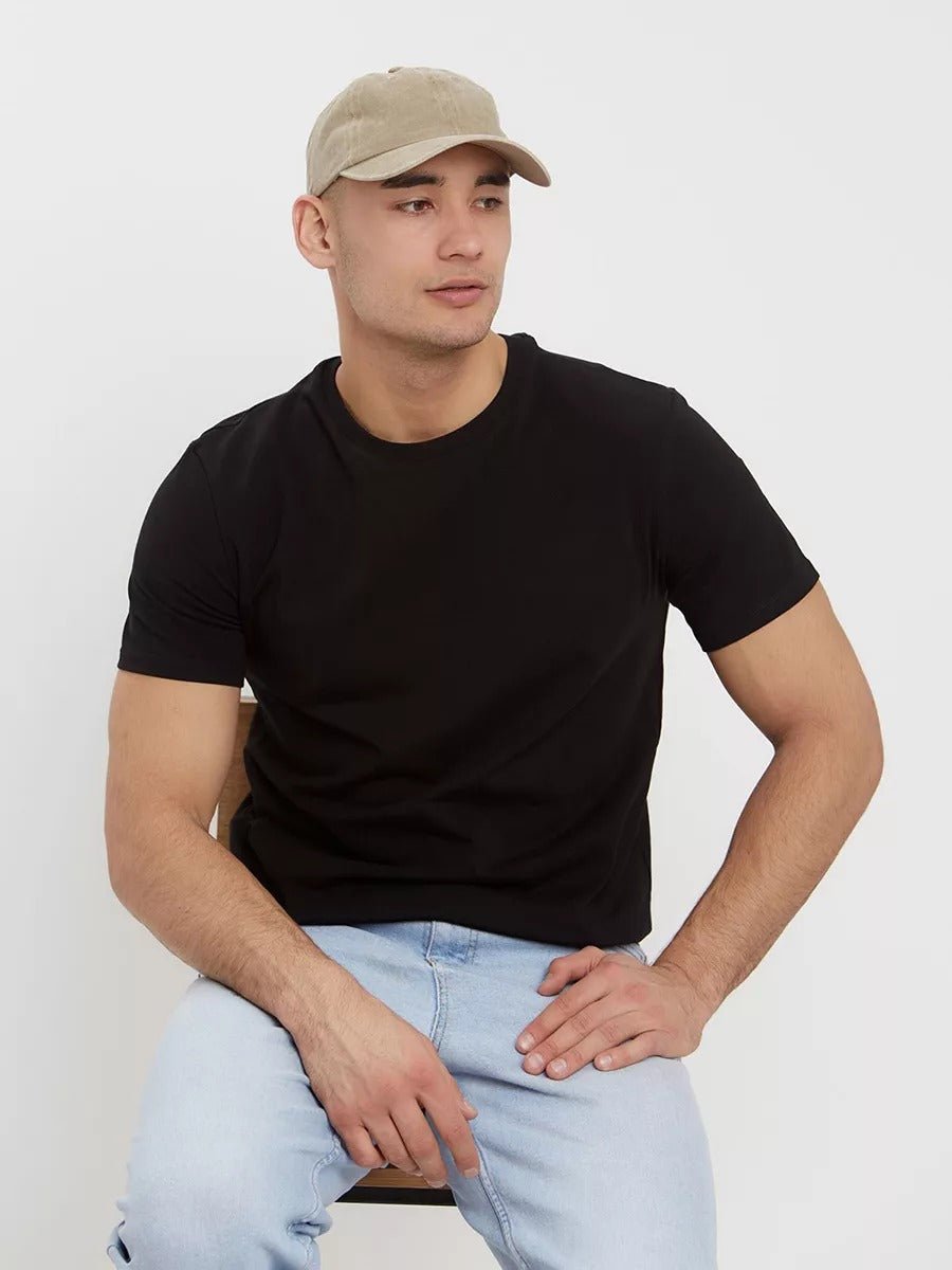 Casquette unisexe coton délavé, au style rétro, visière courbée, réglable, modèle Méty - Casquette - Beige