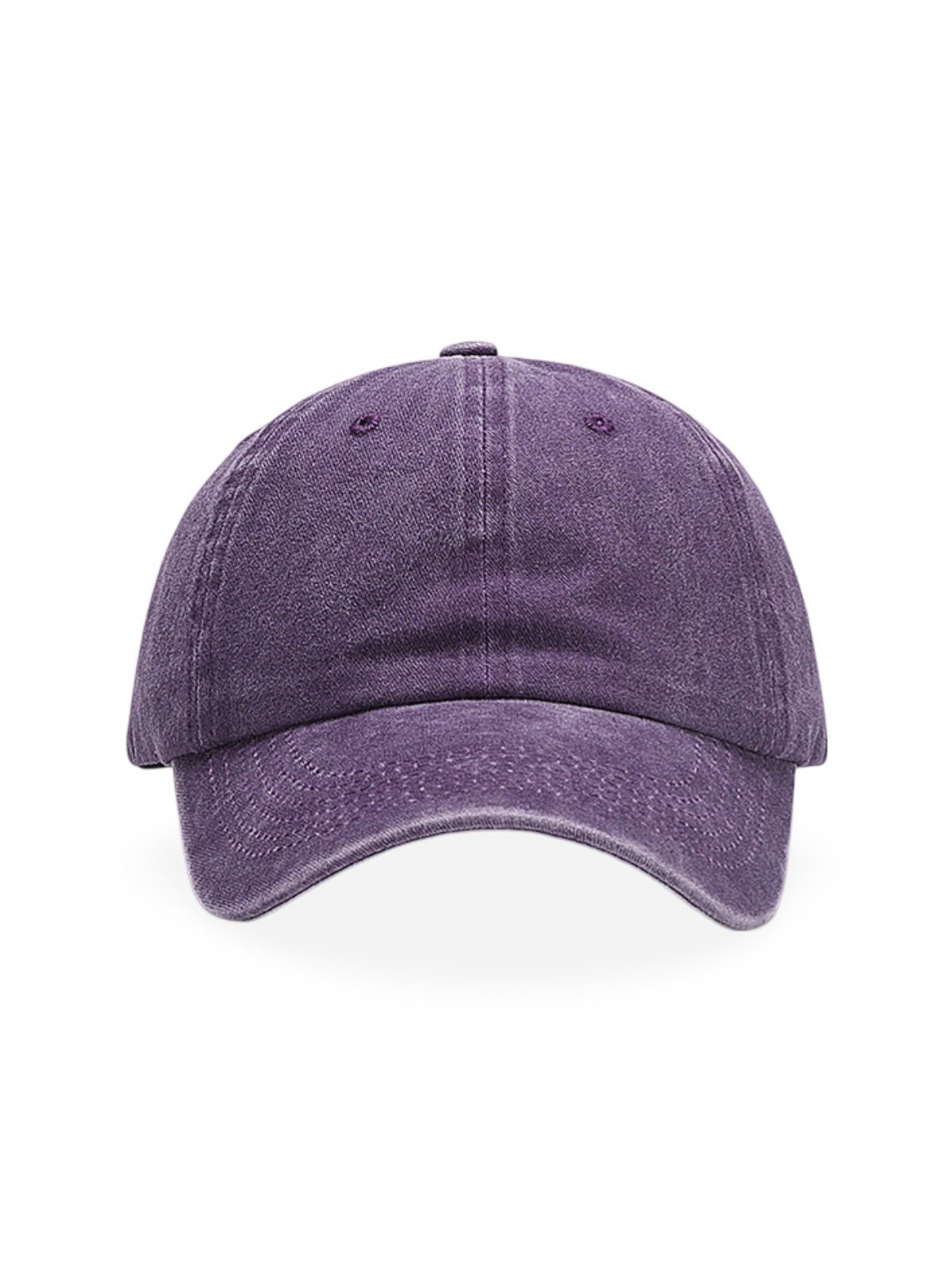 Casquette unisexe coton délavé, au style rétro, visière courbée, réglable, modèle Méty - Casquette - Violet