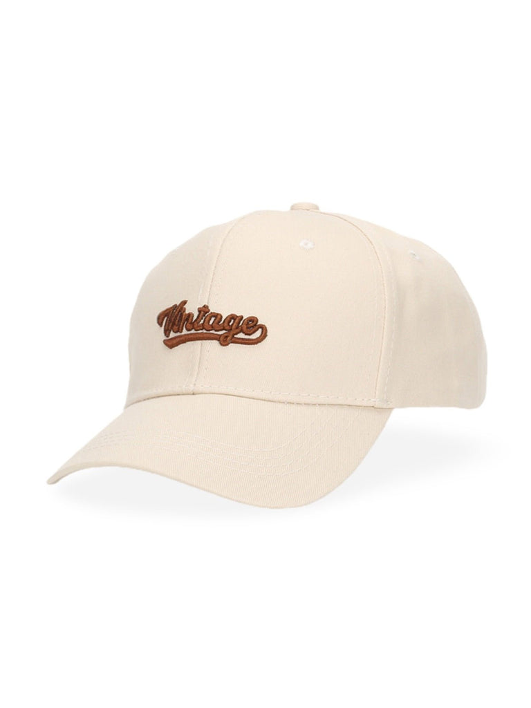 Casquette vintage brodée, en coton, visière courbée, réglable, unisexe, protection solaire, modèle Jamire - Casquette - Blanc