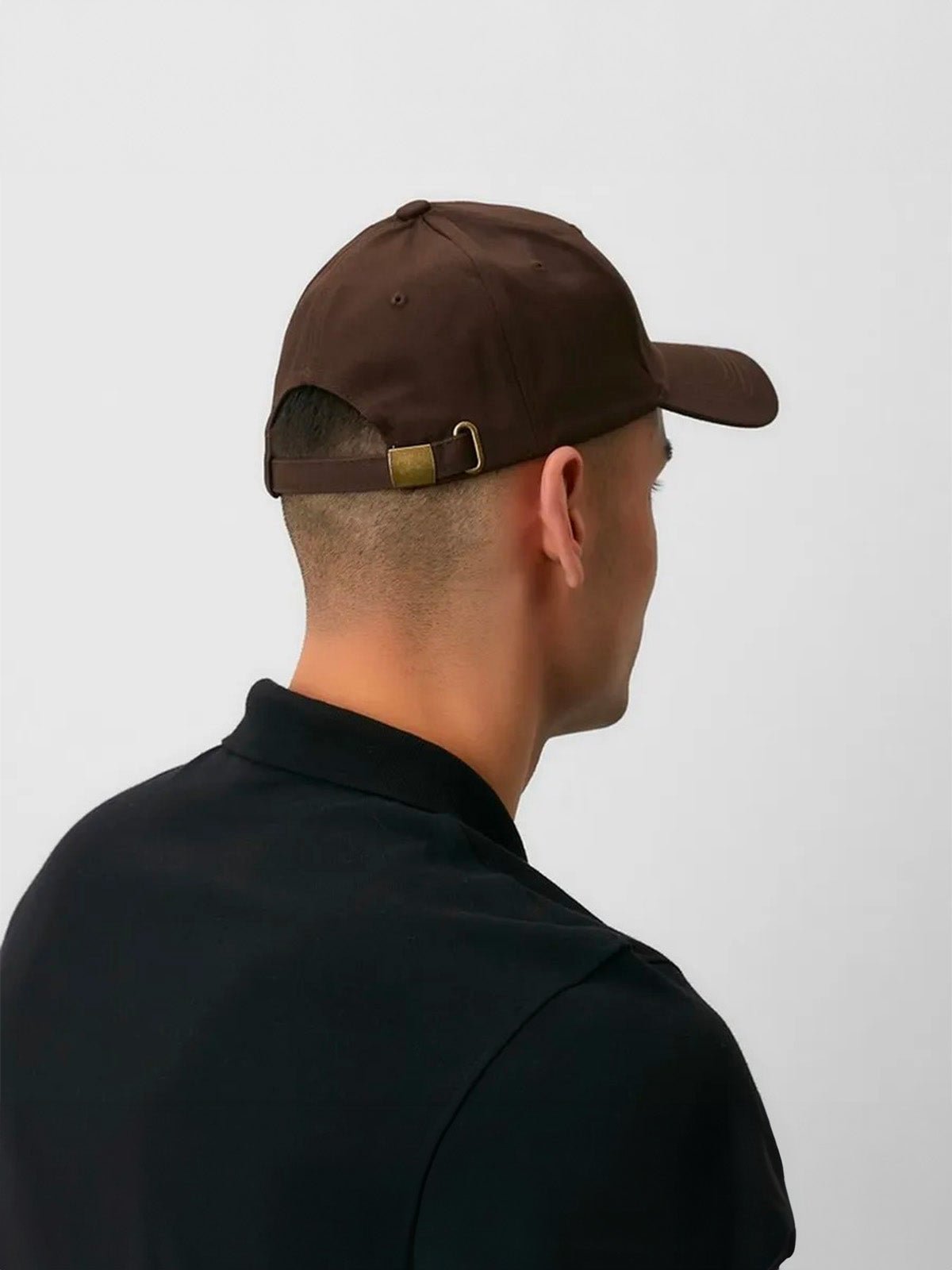 Casquette vintage brodée, en coton, visière courbée, réglable, unisexe, protection solaire, modèle Jamire - Casquette - Marron