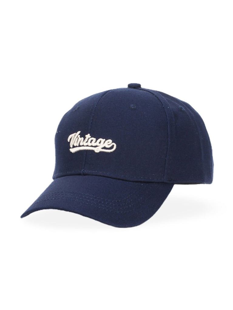 Casquette vintage brodée, en coton, visière courbée, réglable, unisexe, protection solaire, modèle Jamire - Casquette - Bleu