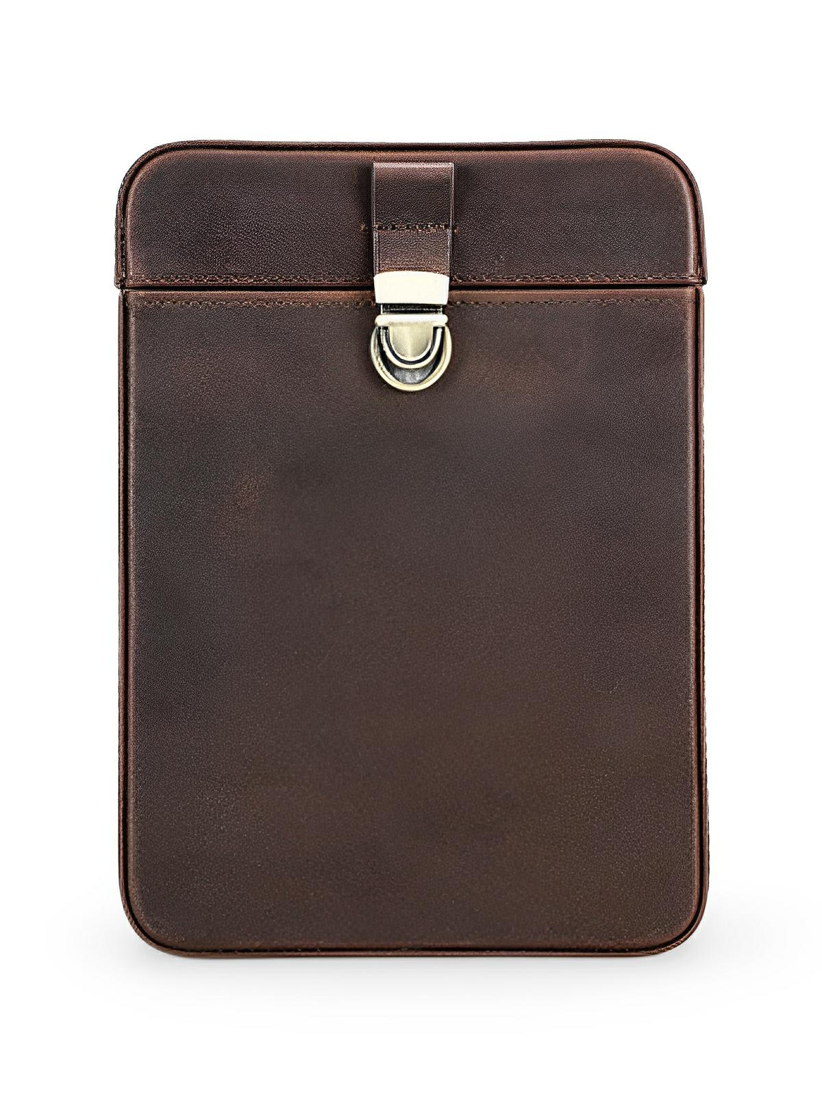 Cave à cigares, en cuir, forte de caractère, modèle Firminius - Coffret - Café