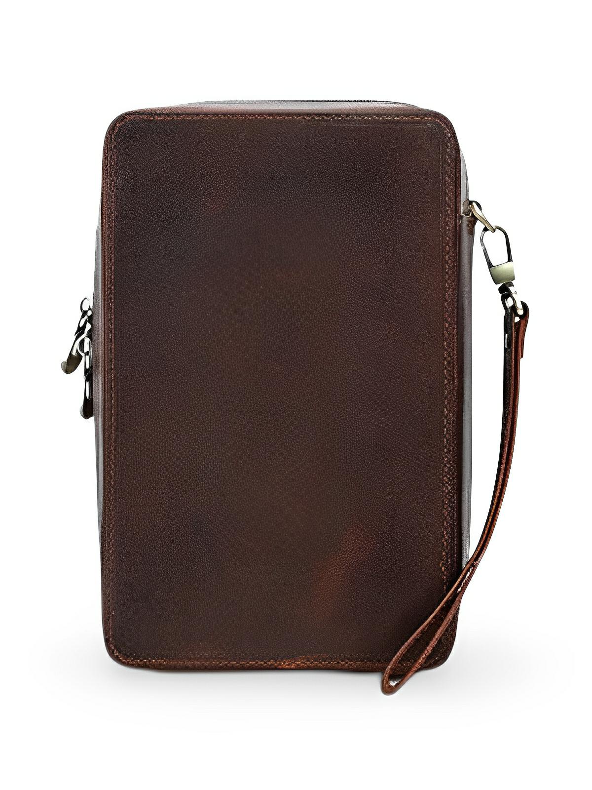 Cave à cigares, en cuir pleine fleur, tout équipé, modèle Ronan - Coffret - Café