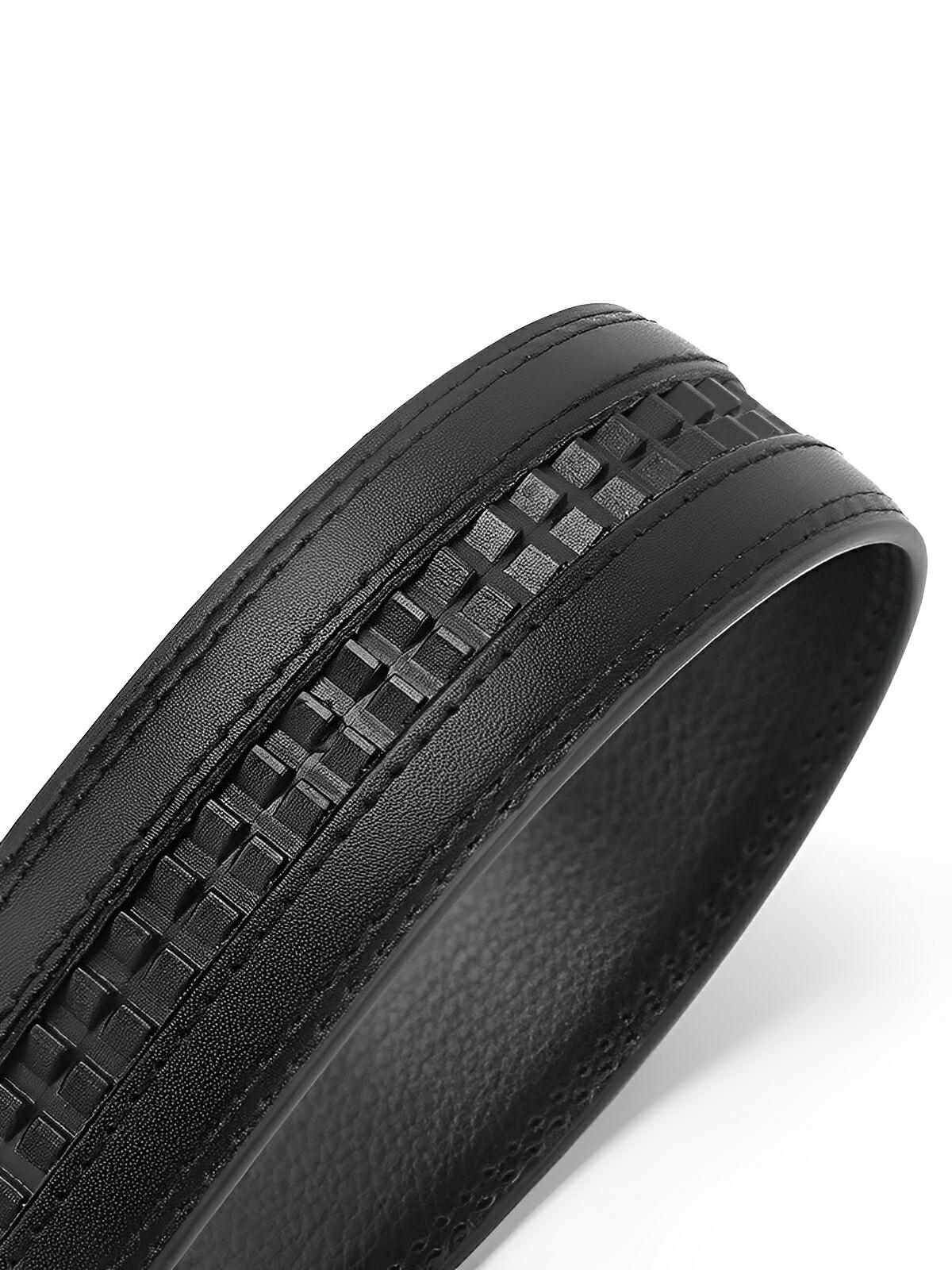Ceinture homme cuir, boucle automatique, ajustable, style business et casual, modèle Mathis - Ceinture - Argent S