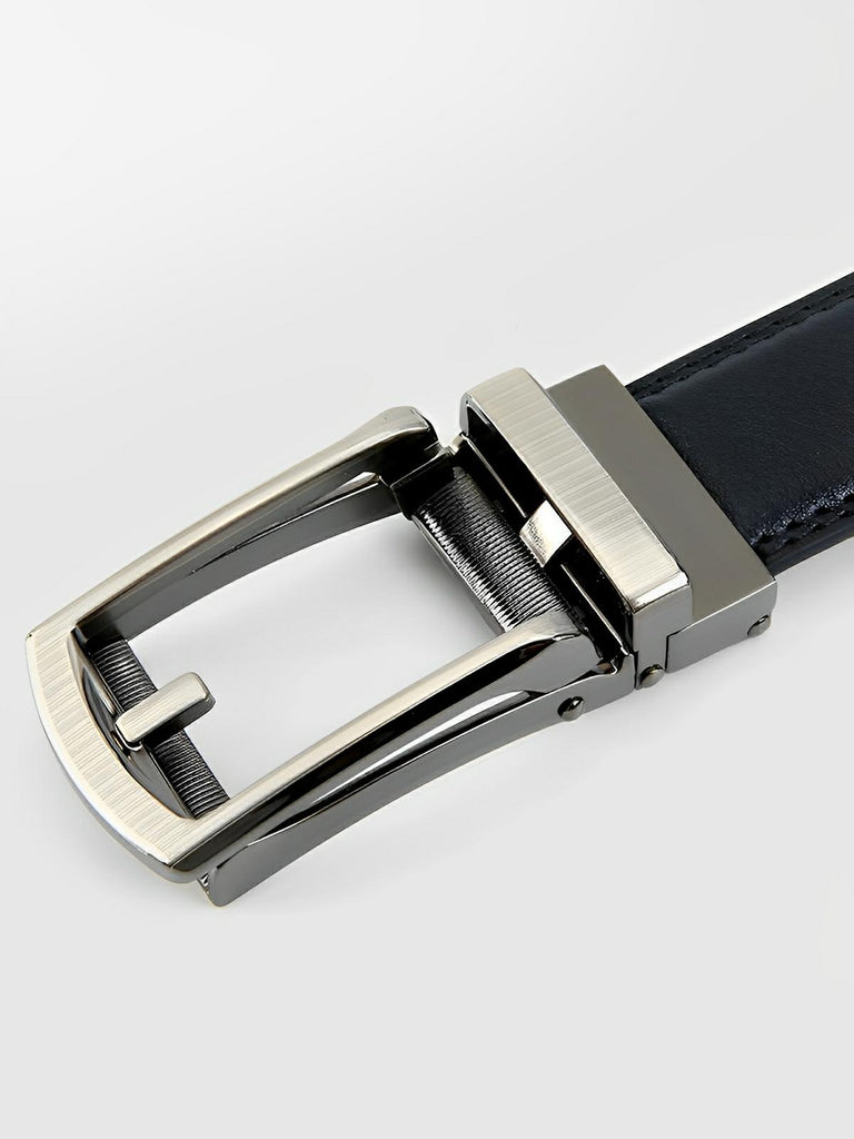 Ceinture homme sans trou, automatique, moderne, noir intemporel, modèle Marcus - Ceinture - Noire S