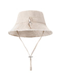 Chapeau bob, plage et été, protection solaire UPF 50+, coton doux, large bord, style y2k, panama moderne, modèle Arkel - Bob - Blanc crème