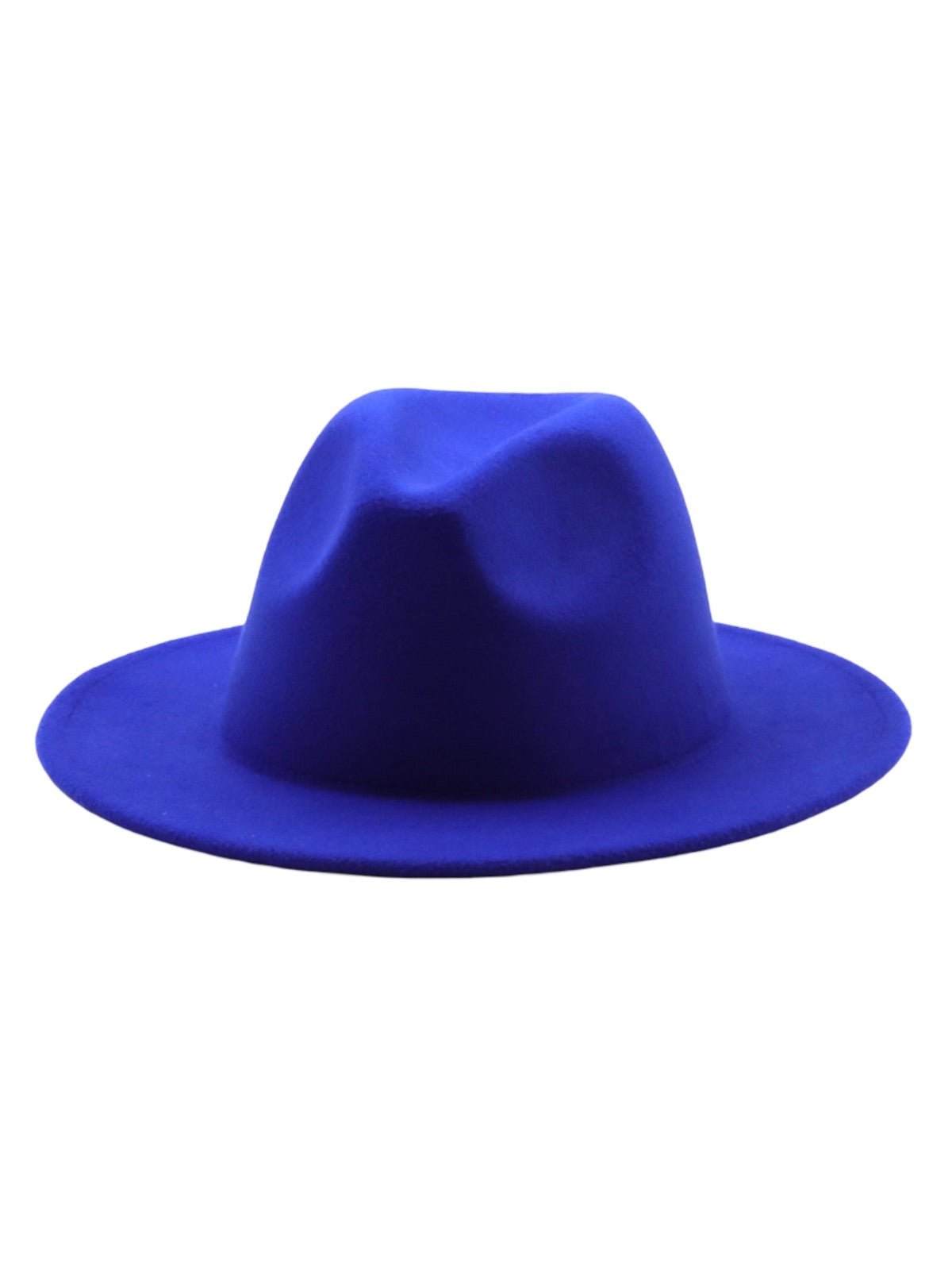 Chapeau feutre unisexe, fedora large bord, réglable bande intérieure, protection solaire UPF50+, feutre léger sans doublure, style urbain chic, modèle Nirma - Chapeau de paille - Bleu