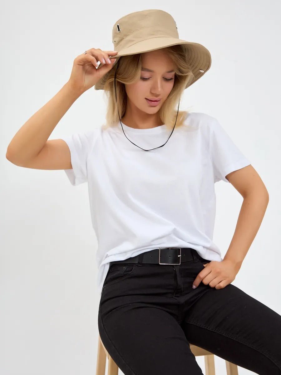 Chapeau large bord, protection solaire UPF 50+, accessoire plein air, couvre - chef unisexe été, modèle respirant léger, style randonnée, tissu séchage rapide, modèle Hitar - Chapeau de paille - Beige