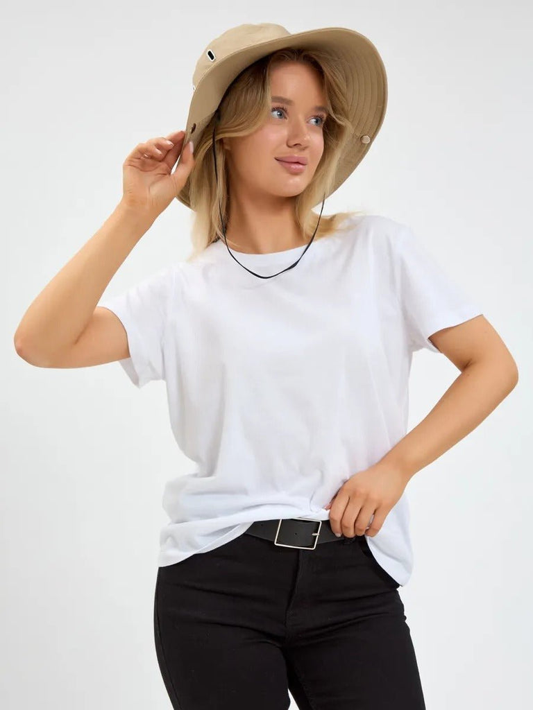 Chapeau large bord, protection solaire UPF 50+, accessoire plein air, couvre - chef unisexe été, modèle respirant léger, style randonnée, tissu séchage rapide, modèle Hitar - Chapeau de paille - Beige