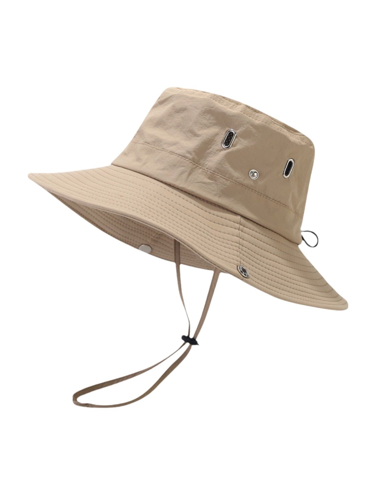 Chapeau large bord, protection solaire UPF 50+, accessoire plein air, couvre - chef unisexe été, modèle respirant léger, style randonnée, tissu séchage rapide, modèle Hitar - Chapeau de paille - Beige