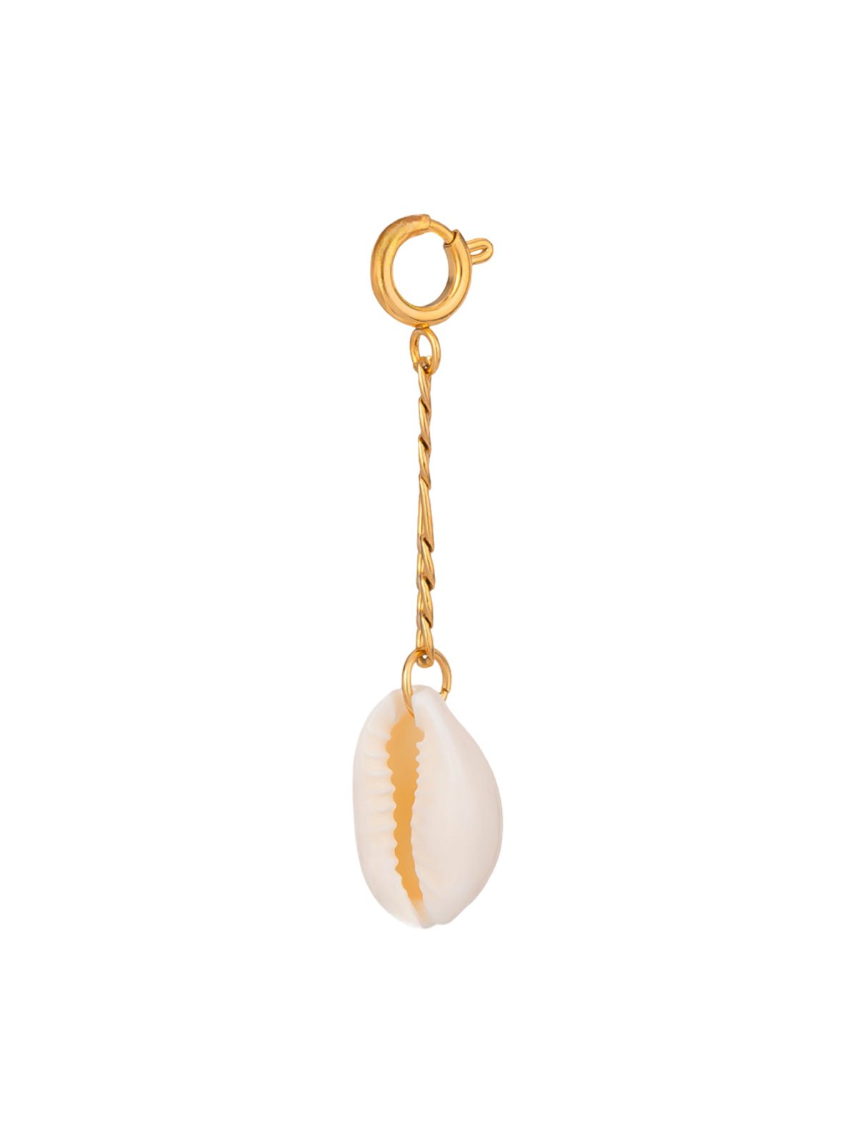 Charm coquillage bikini, acier inoxydable, plaqué or, waterproof, hypoallergénique, modèle Vadeli - charms - 