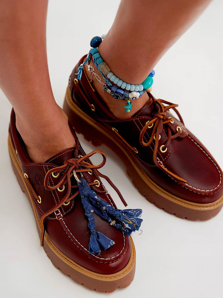 Charms colorés pour chaussures et sac, accessoires à franges en tissu, anneau métallique, style bohème, bijou de sac, modèle Playba - charms - Bleu