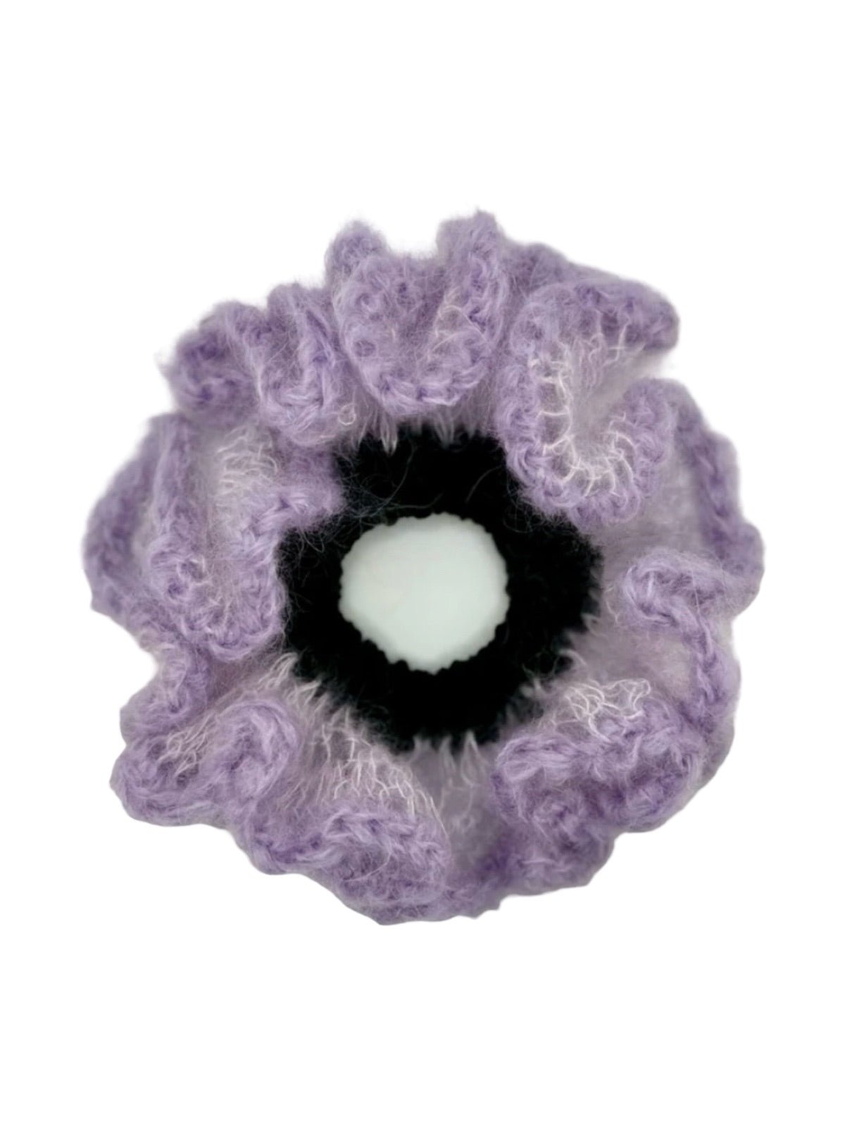 Chouchou mohair, chouchou volumineux, chouchou coloré, accessoire cheveux doux, élastique cheveux femme, modèle Pastine - Chouchou - Violet