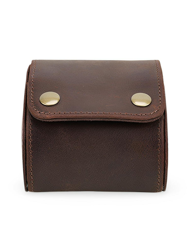 Coffret à montres, en cuir, pour l'homme vintage, modèle Alcibiade - Coffret - Café