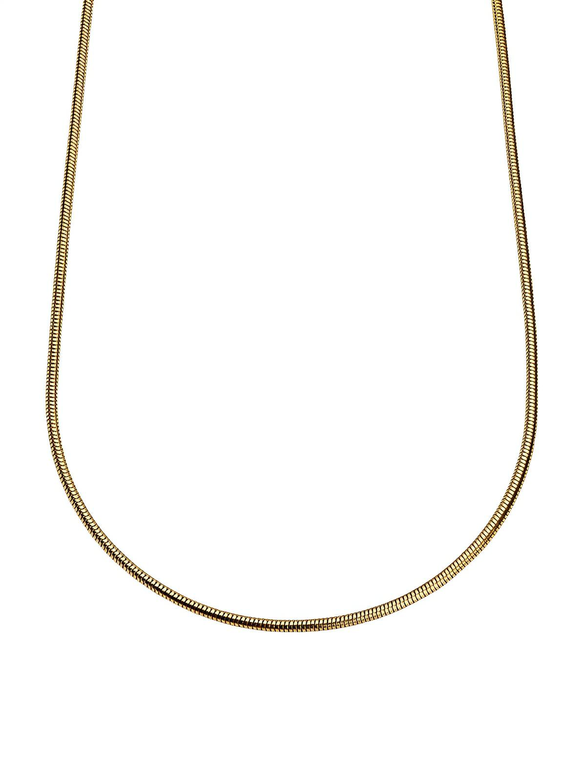 Collier à maille serpent en acier inoxydable, look moderne, modèle Romain - Collier - Or 45 cm