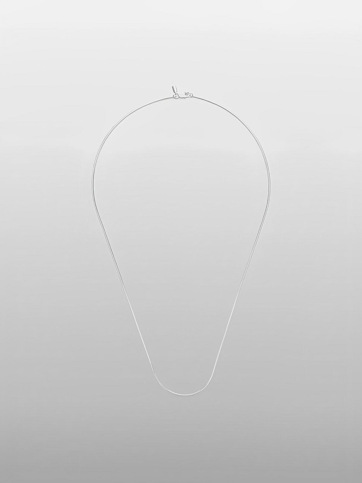 Collier homme acier inoxydable, chaîne octogonale argentée, style urbain, waterproof, modèle Gino - Collier - Argent 55 cm