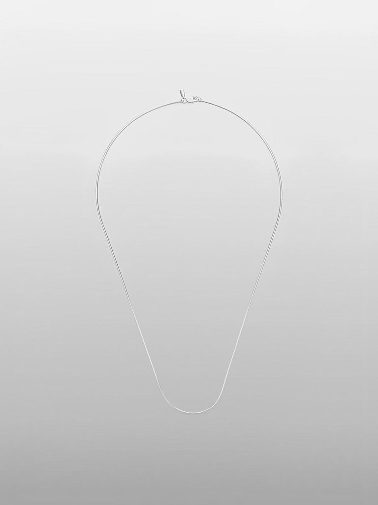 Collier homme acier inoxydable, chaîne octogonale argentée, style urbain, waterproof, modèle Gino - Collier - Argent 55 cm