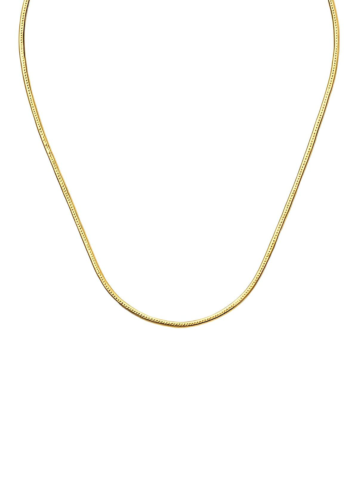Collier homme acier inoxydable, chaîne octogonale argentée, style urbain, waterproof, modèle Gino - Collier - Or 55 cm