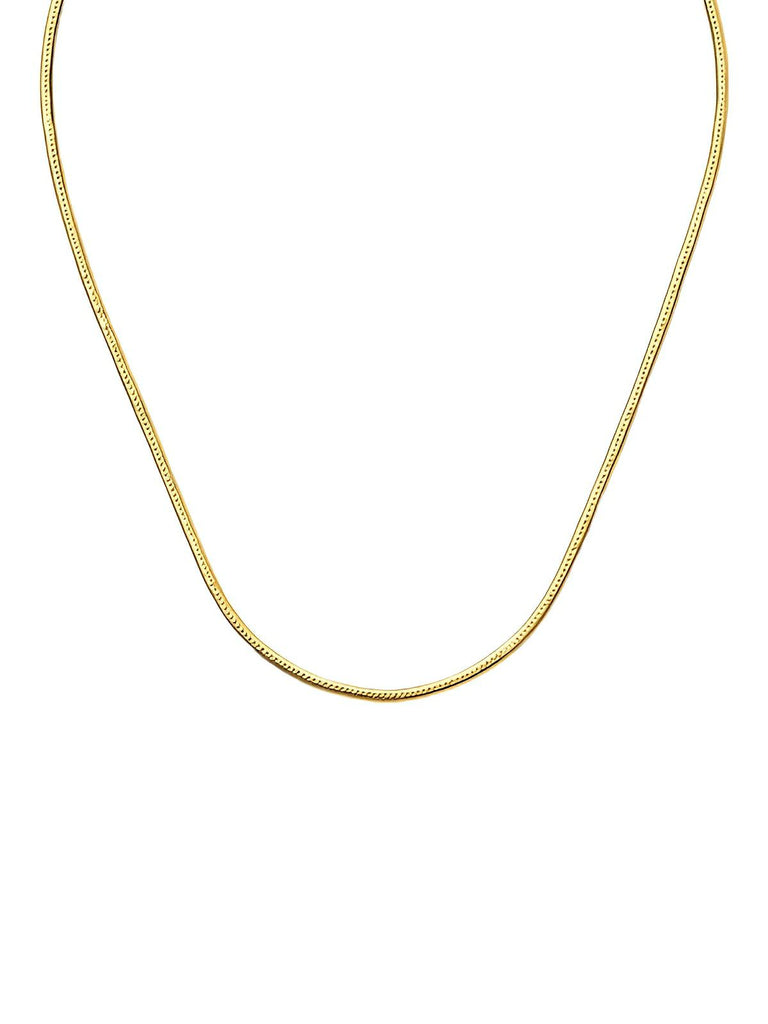 Collier homme acier inoxydable, chaîne octogonale argentée, style urbain, waterproof, modèle Gino - Collier - Or 55 cm