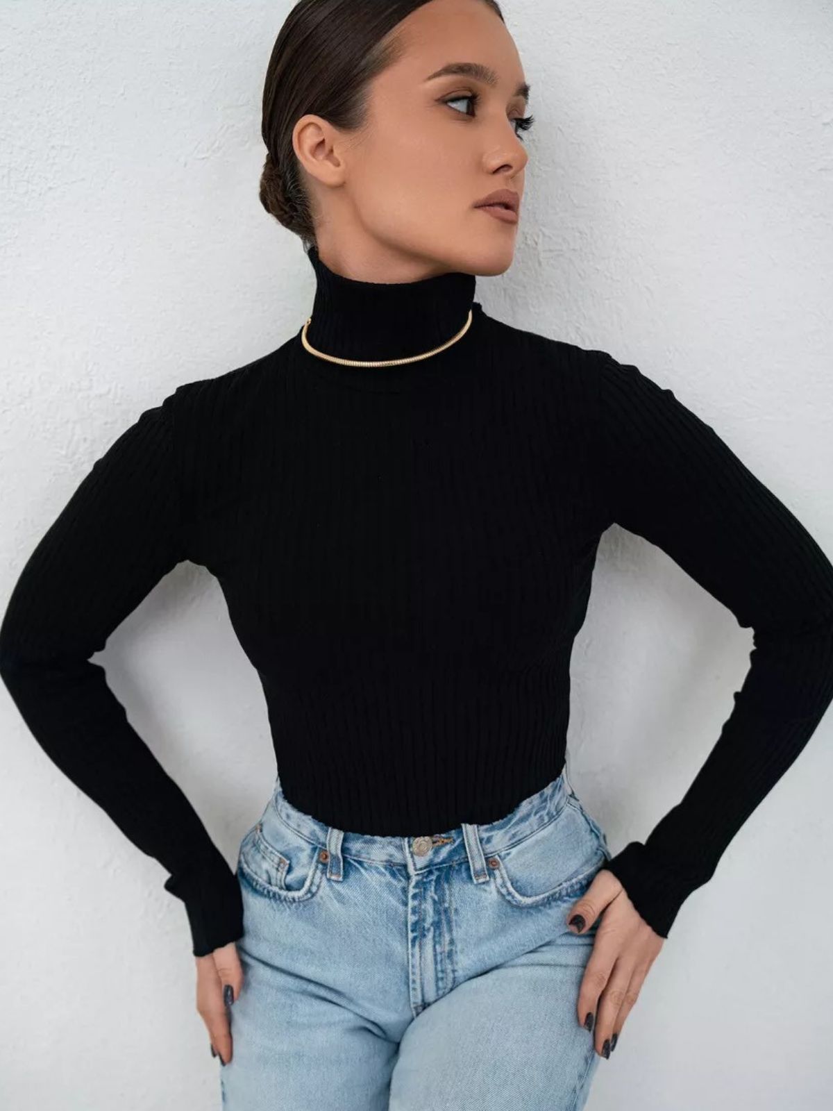 Collier ras du cou doré, style minimaliste, bijou tendance femme, acier hypoallergénique, idée cadeau chic, modèle Fiorine - Collier - Or 41 - 50 cm