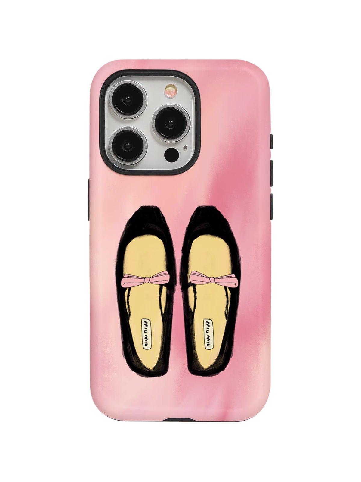 Coque iPhone ballerines roses, protection renforcée anti - choc, design girly et créatif, finition mate douce au toucher, style tendance ins, modèle Junya - Coque iPhone - Rose iPhone XR
