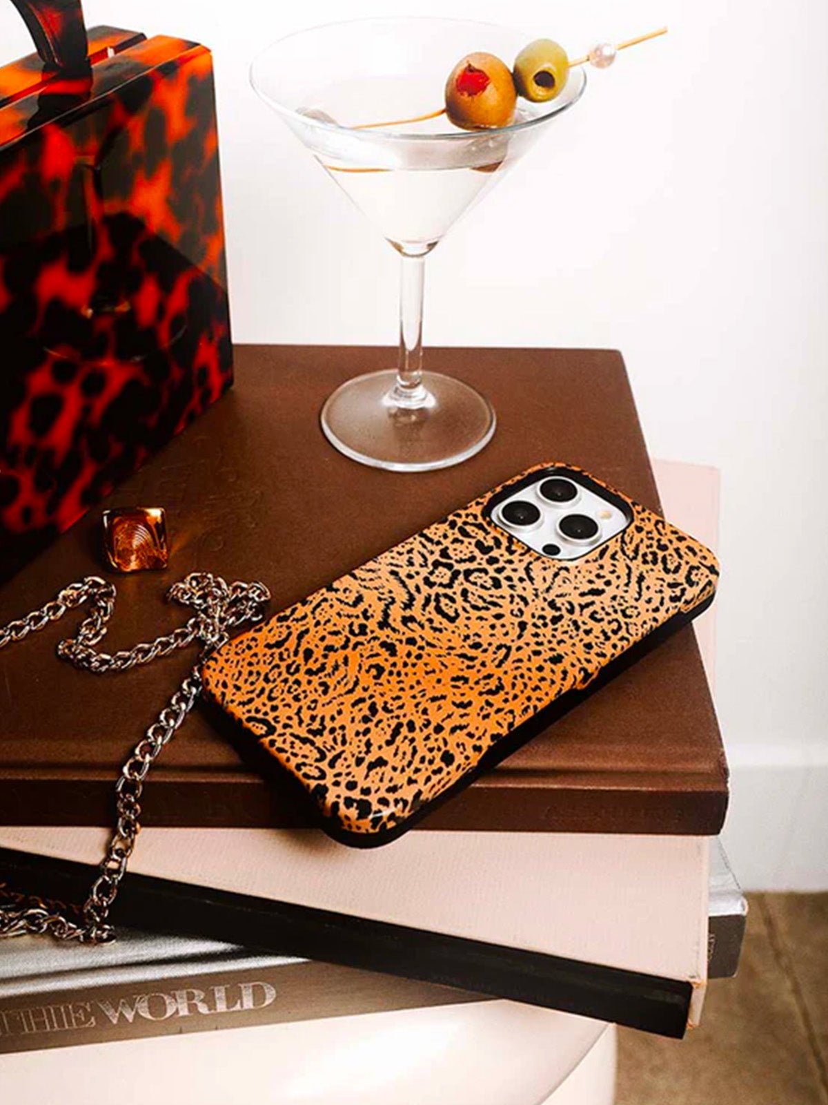 Coque iPhone léopard, protection rigide antichoc, imprimé animal, compatible MagSafe, style mode urbaine, modèle Vallala - Coque iPhone - Beige et noir iPhone X