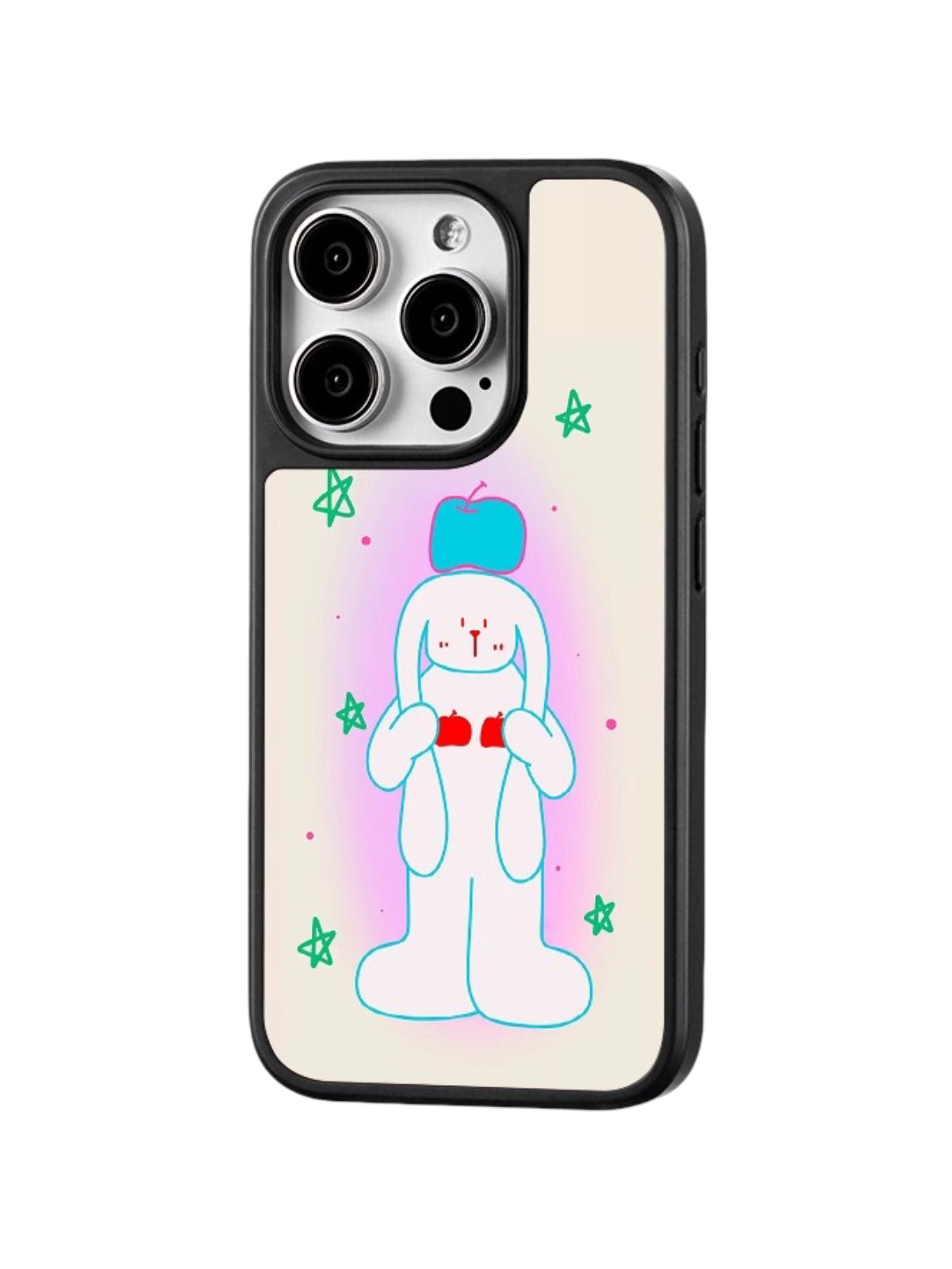 Coque iPhone magnétique, motif chien pomme, protection antichoc, design mignon, finition, modèle Kawamate, TPU durable, compatible charge sans fil - Coque iPhone - Multicolore iPhone 12