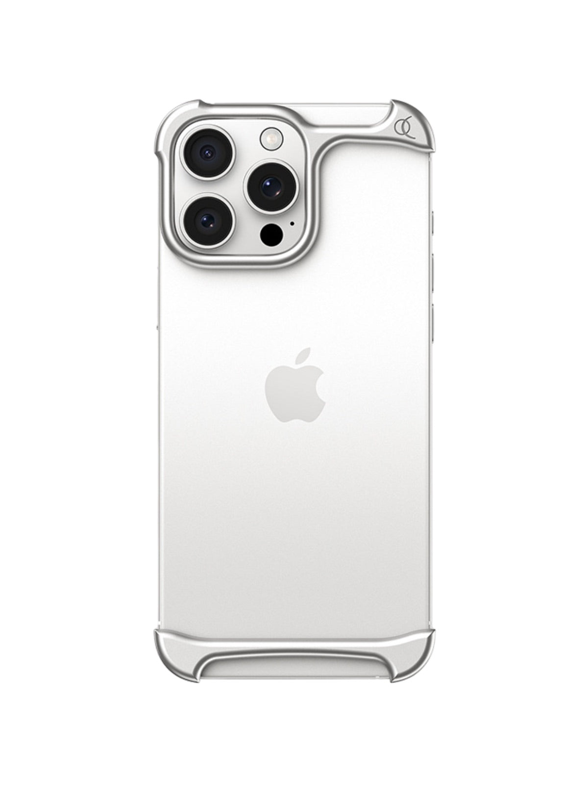 Coque iPhone métal fin signature, design aérien exclusif, protection caméra intégrale, style premium, sensation ultra légère, modèle Zarek - Coque iPhone - Argent iPhone 13