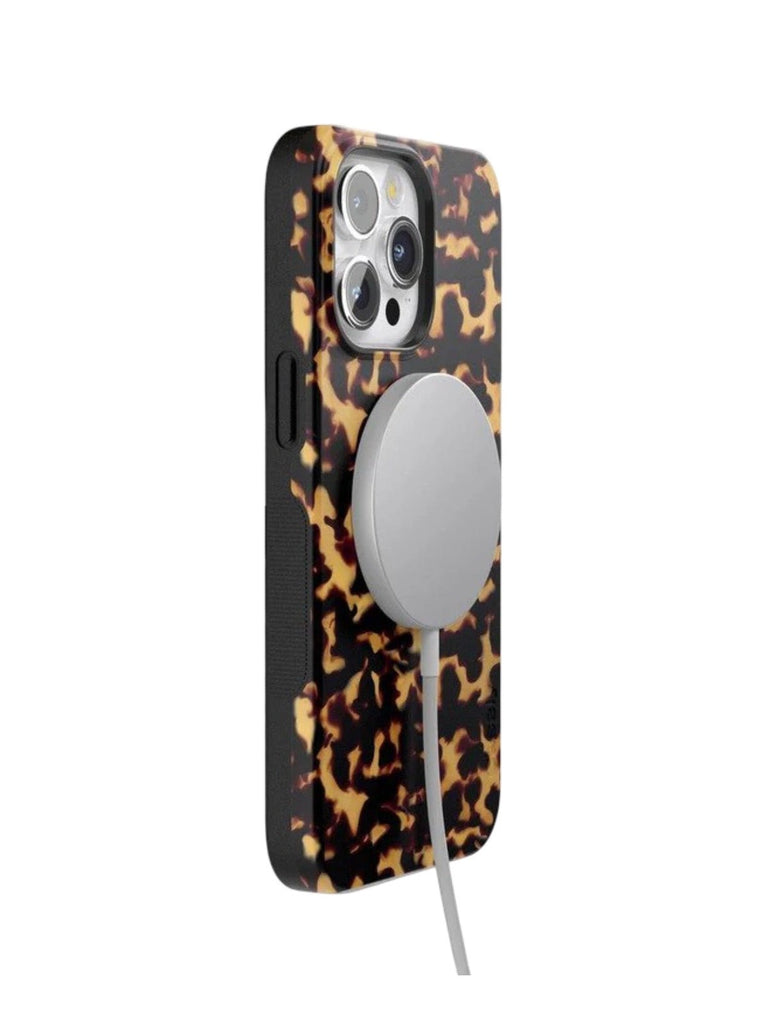 Coque iPhone motif léopard, MagSafe, protection iPhone fine rigide, coque iPhone résistante aux chocs, jungle, modèle Splanda - Coque iPhone - Marron iPhone X