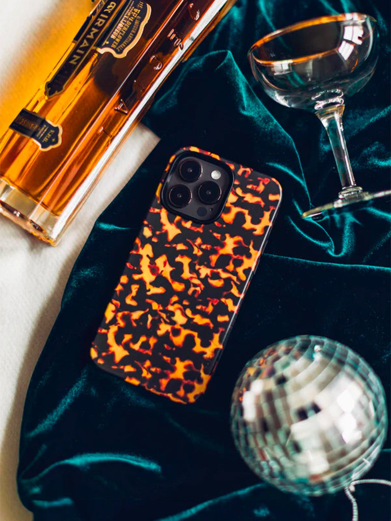 Coque iPhone motif léopard, MagSafe, protection iPhone fine rigide, coque iPhone résistante aux chocs, jungle, modèle Splanda - Coque iPhone - Marron iPhone X