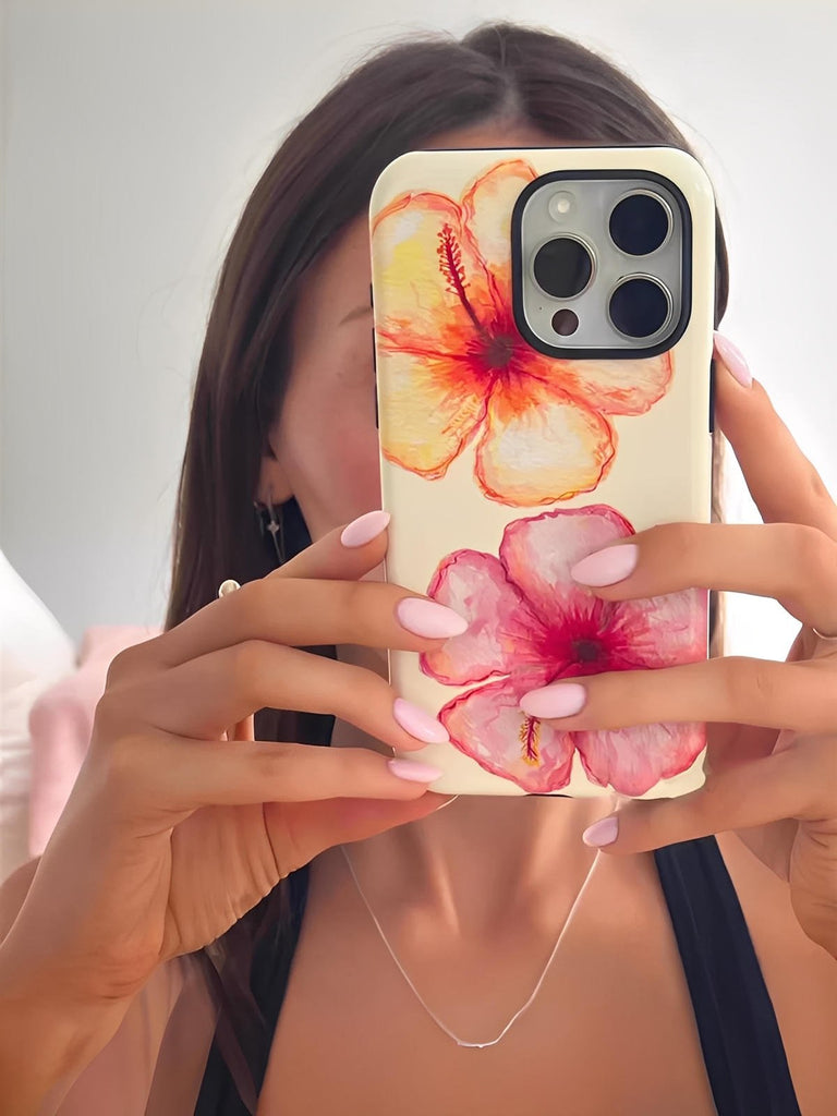 Coque iPhone, protection anti - choc, impression numérique, style artistique, coque rigide fine, compatible MagSafe, modèle Kaelith - Coque iPhone - Beige iPhone 13