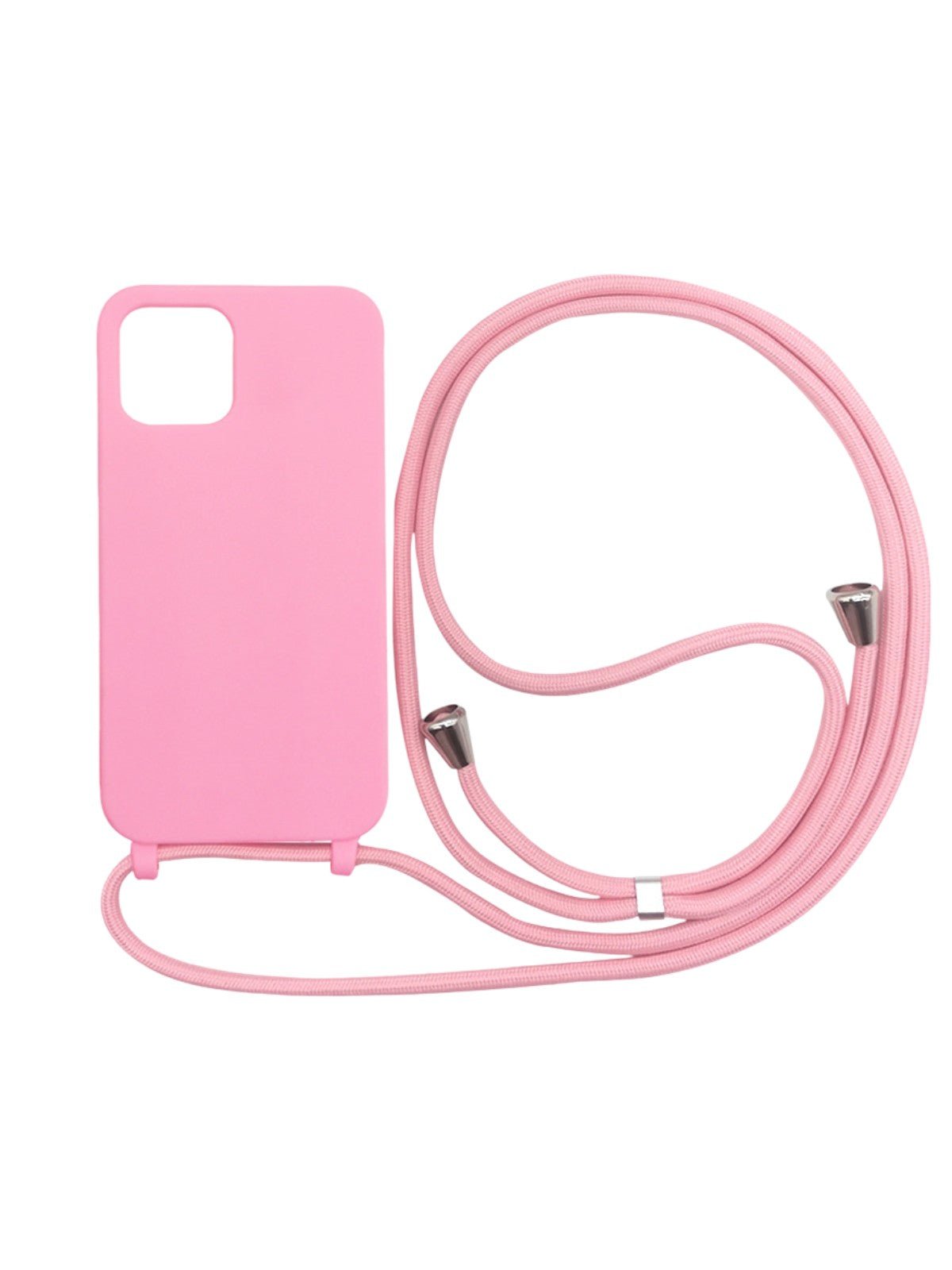 Coque iPhone, protection intégrale, avec anneaux et cordon de sécurité, angles renforcés, fine et légère, compatible MagSafe, modèle Tresure - Coque iPhone - Rose iPhone 13