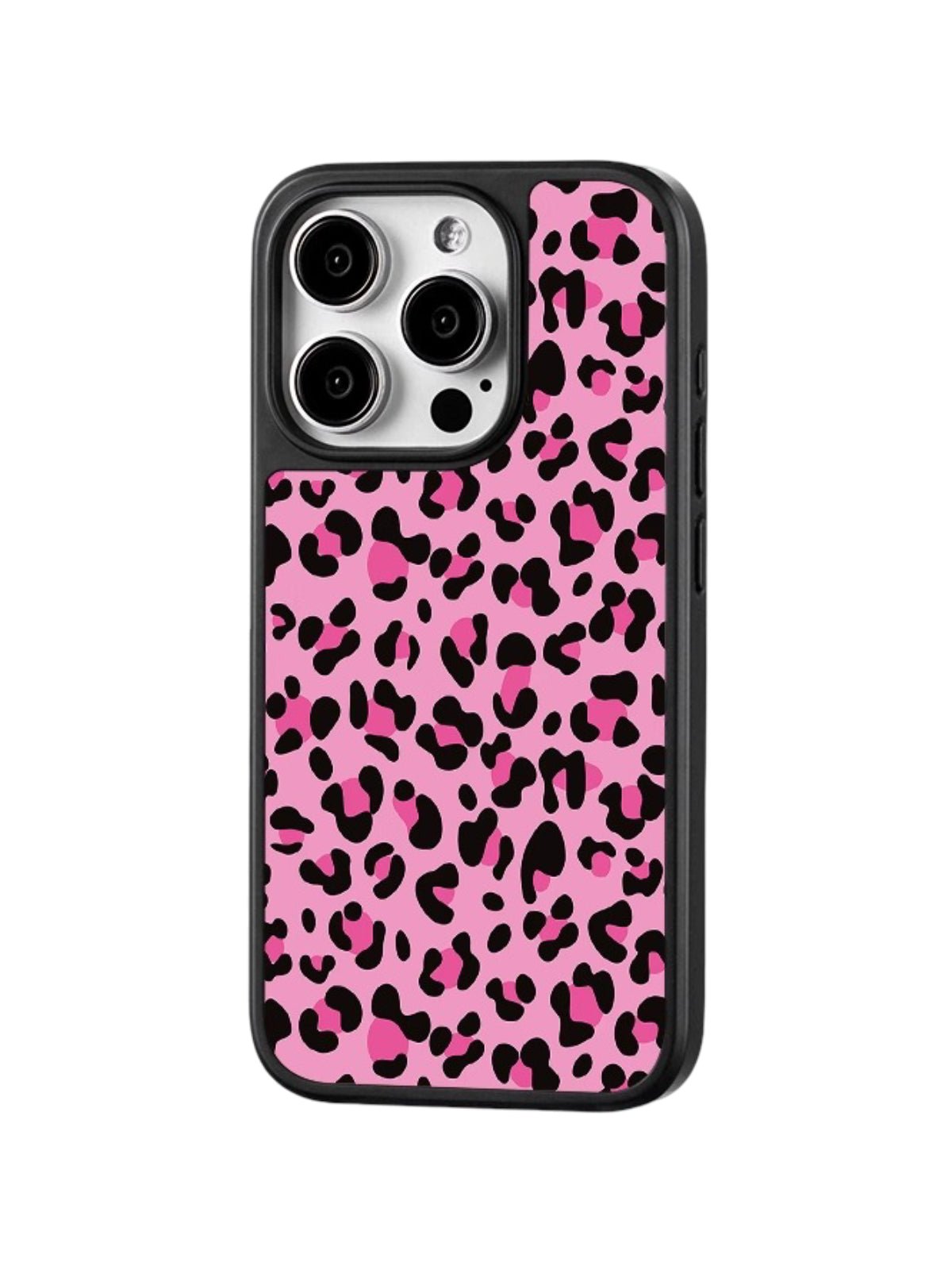 Coque iPhone rose léopard, protection magnétique, style tendance, finition verre lisse, compatible charge sans fil, design original, modèle Zao - Coque iPhone - Rose iPhone 12