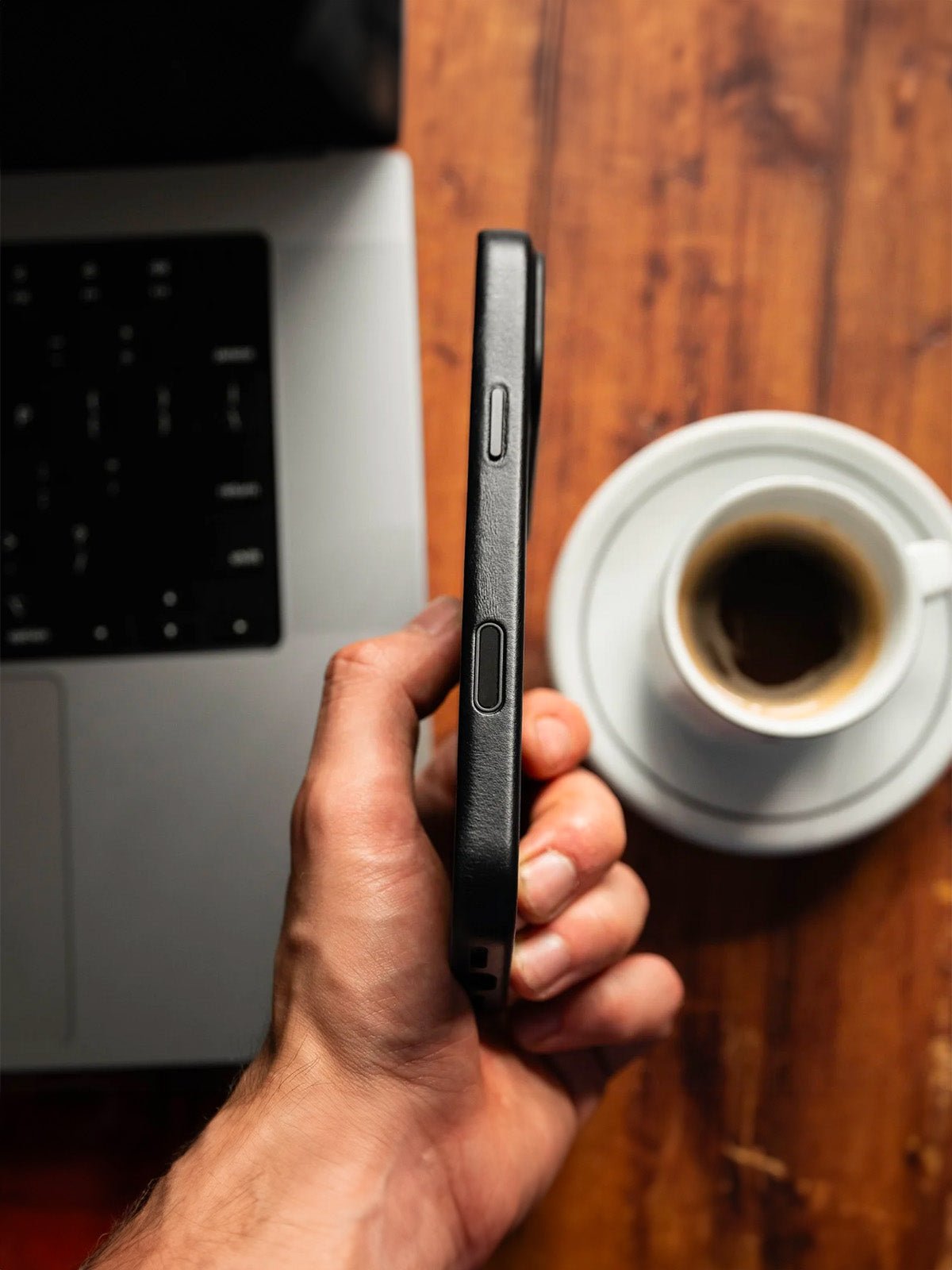 Coque magnétique simili pour iPhone, protection intégrale, magsafe, texture premium, anti - choc, fine, modèle Servian - Coque iPhone - Noir iPhone 13