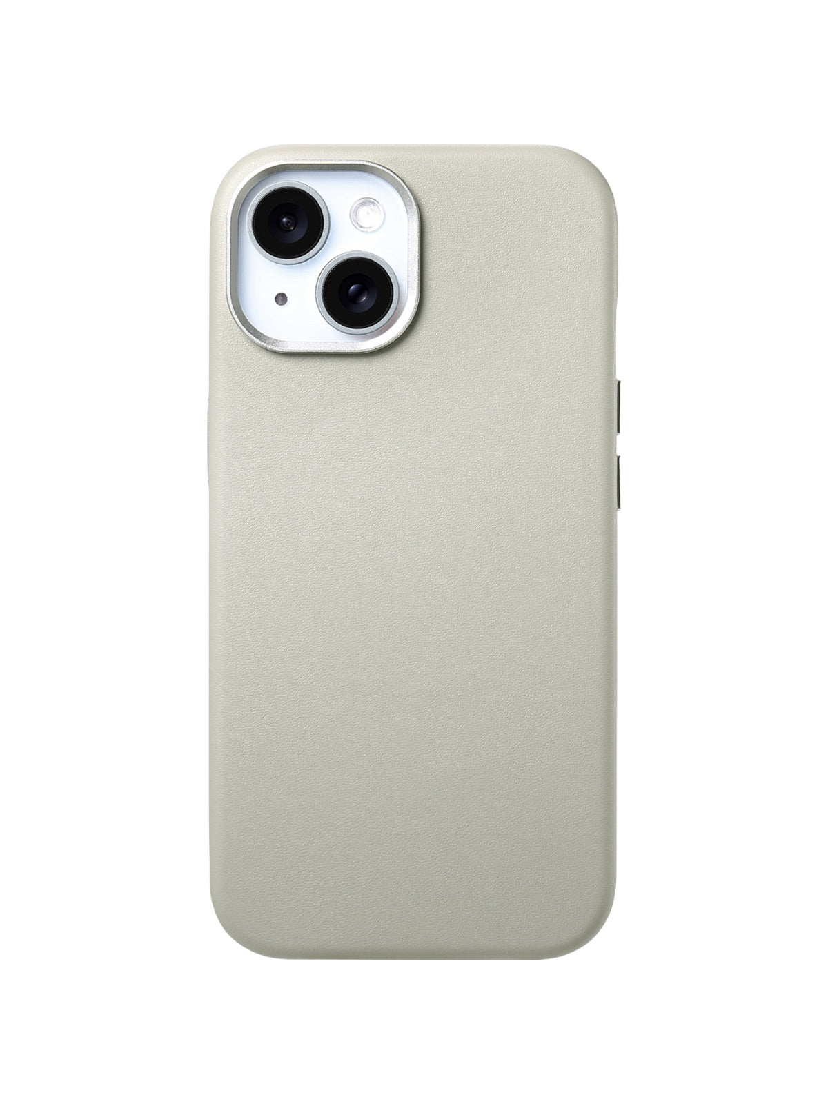 Coque magnétique simili pour iPhone, protection intégrale, magsafe, texture premium, anti - choc, fine, modèle Servian - Coque iPhone - Gris clair iPhone 13