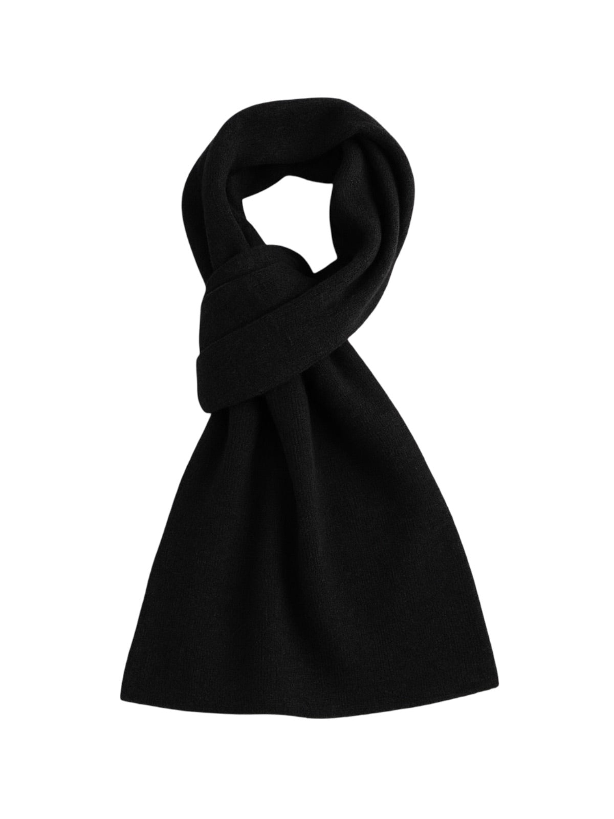 Écharpe chaude en laine, douceur enveloppante pour l’hiver, parfaite pour les journées froides, accessoire incontournable du quotidien, pour l'homme moderne, modèle Mike - Écharpe - Noir