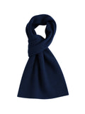 Écharpe chaude en laine, douceur enveloppante pour l’hiver, parfaite pour les journées froides, accessoire incontournable du quotidien, pour l'homme moderne, modèle Mike - Écharpe - Bleu marine